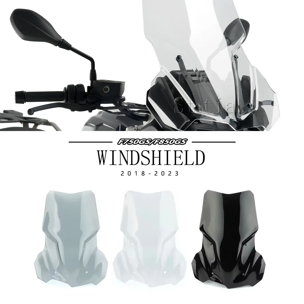 

For BMW F750GS F850GS 2018-2021 New Motorcycle Wind Deflector Windscreen Increased 4MM F850 GS ADV Windshield Fixing Bracket