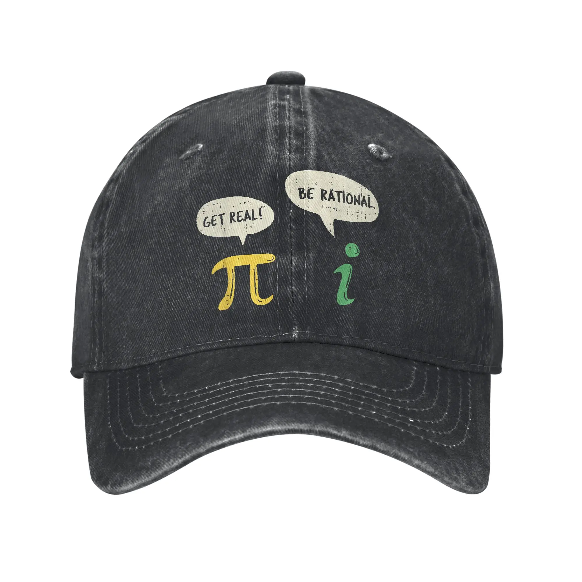 Vintage Pi Math Geek Baseball Caps Unisex Style Distressed Cotton Sun Cap  Outdoor Workouts Adjustable Caps Hat
