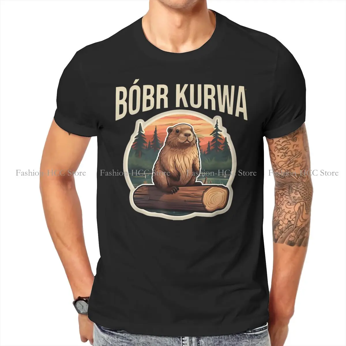 Bober Beaver Drift Along T Shirt Classic Goth Teenager Summer Large Cotton Men's Clothing Harajuku O-Neck TShirt