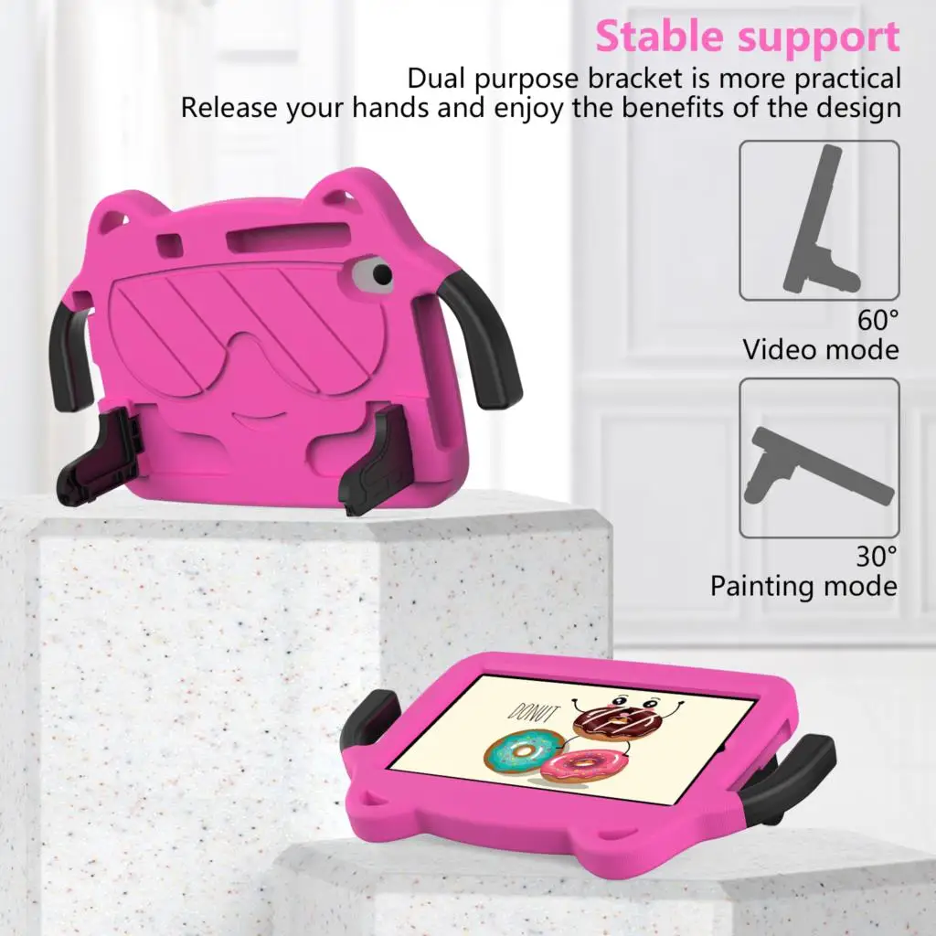 OligCase pour Lenovo Tab M8 4th Isabel 2023 TB-300FU TB-8505F TB-8506F TB-8705F Stand Kids Safe Cover pour M10 Plus 3rd Isabel TB-125FU