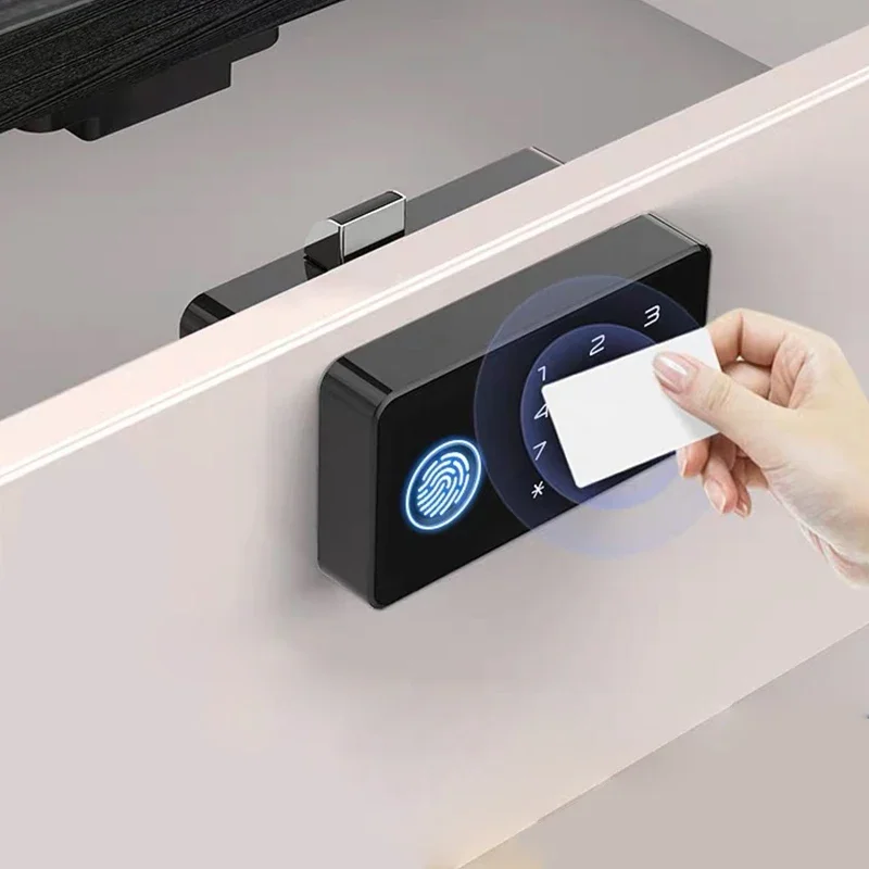 

Электрические цифровые RFID-замки для мебели для спальни, офисных столов, общественных смарт-шкафчиков, дверей и шкафов с функцией распознавания отпечатков пальцев и кодовой панелью