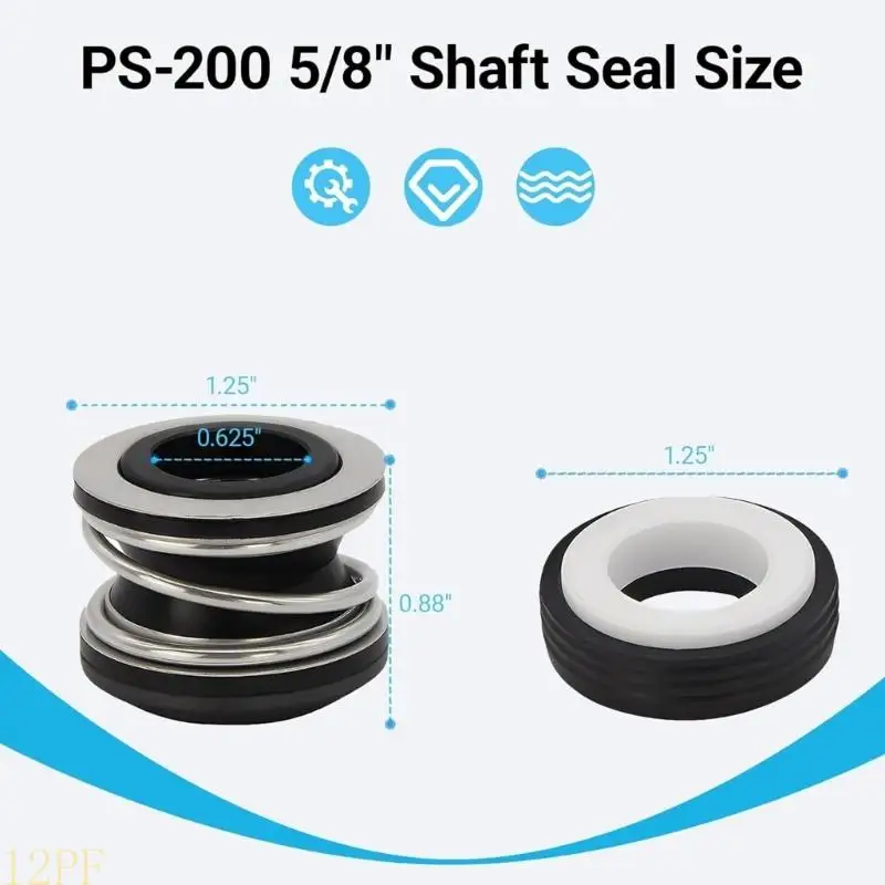 12PF Rubber Seal for Pool Pumps Repair With Pressure and Chlorine Resistance
