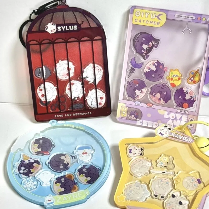 Love and Deepspace Sylus Xavier Rafayel Zayne Personality Creative Anime Game Peripherals Acrylic Shake Cartoon Backpack Pendant