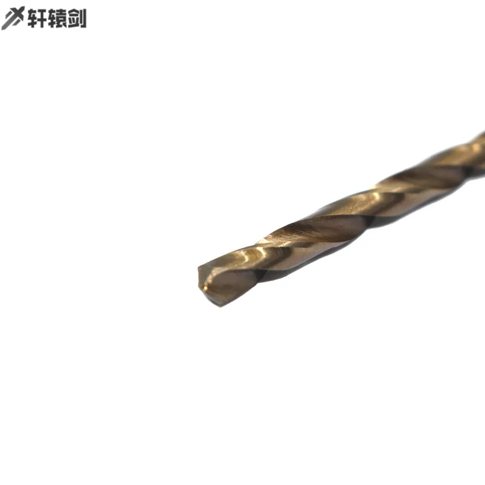 10PCS Twist Drill Bits 4.1 4.2 4.3 4.4 4.5 4.6 4.7 4.8 4.9 5mm HSS-CO M35 Cobalt Steel Straight Shank For Stainless