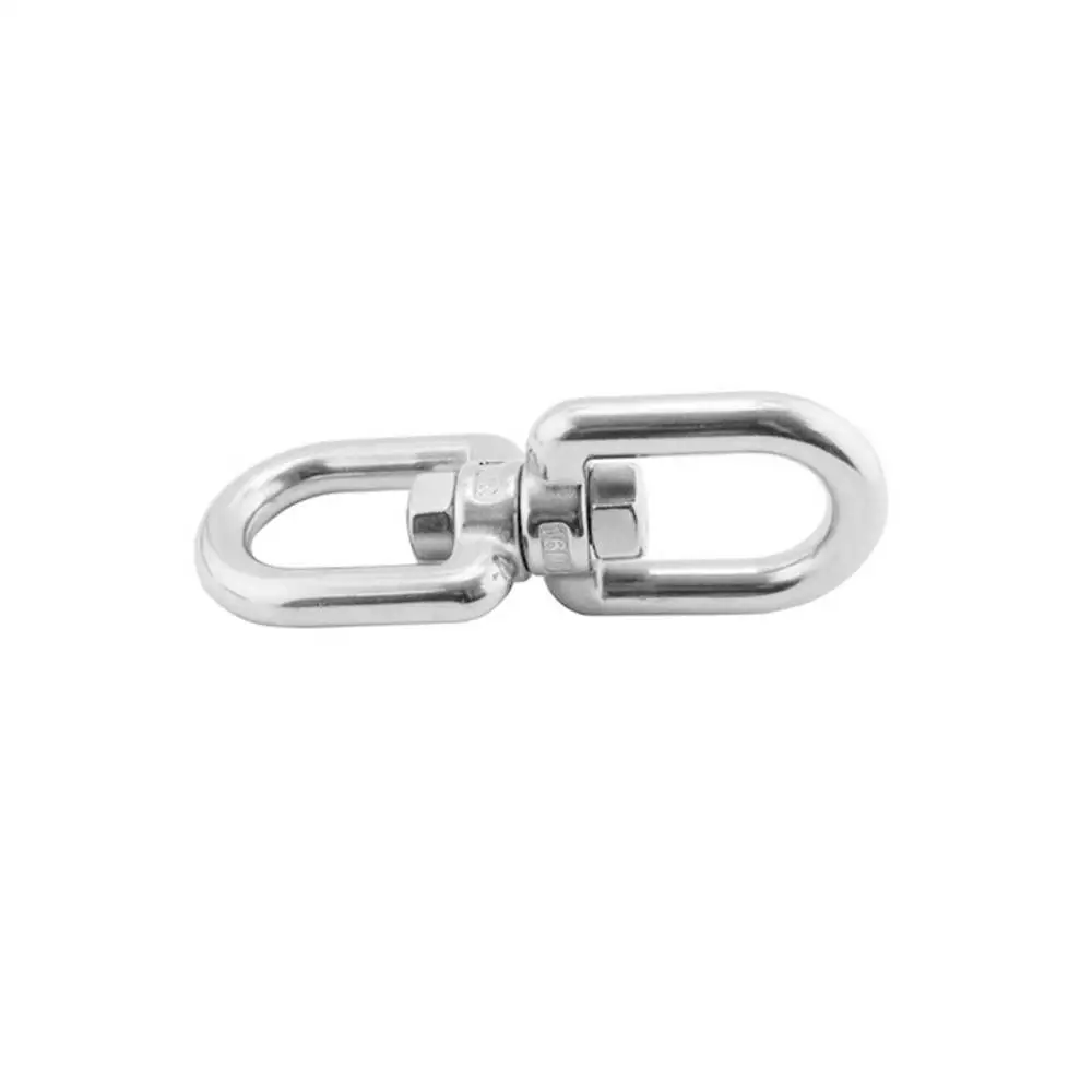 Rotation Quick Hook Stainless Steel 6mm Climbing Accessory Buckles for Outdoor Rock Climbing Hiking Equipment Rotating Carabiner