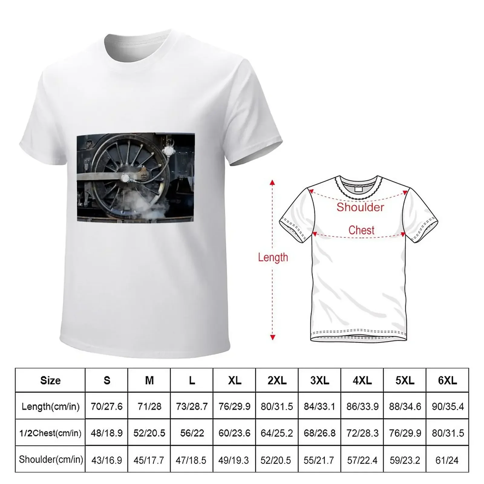 Steam Wheel T-Shirt vintage cute clothes Men's t-shirt