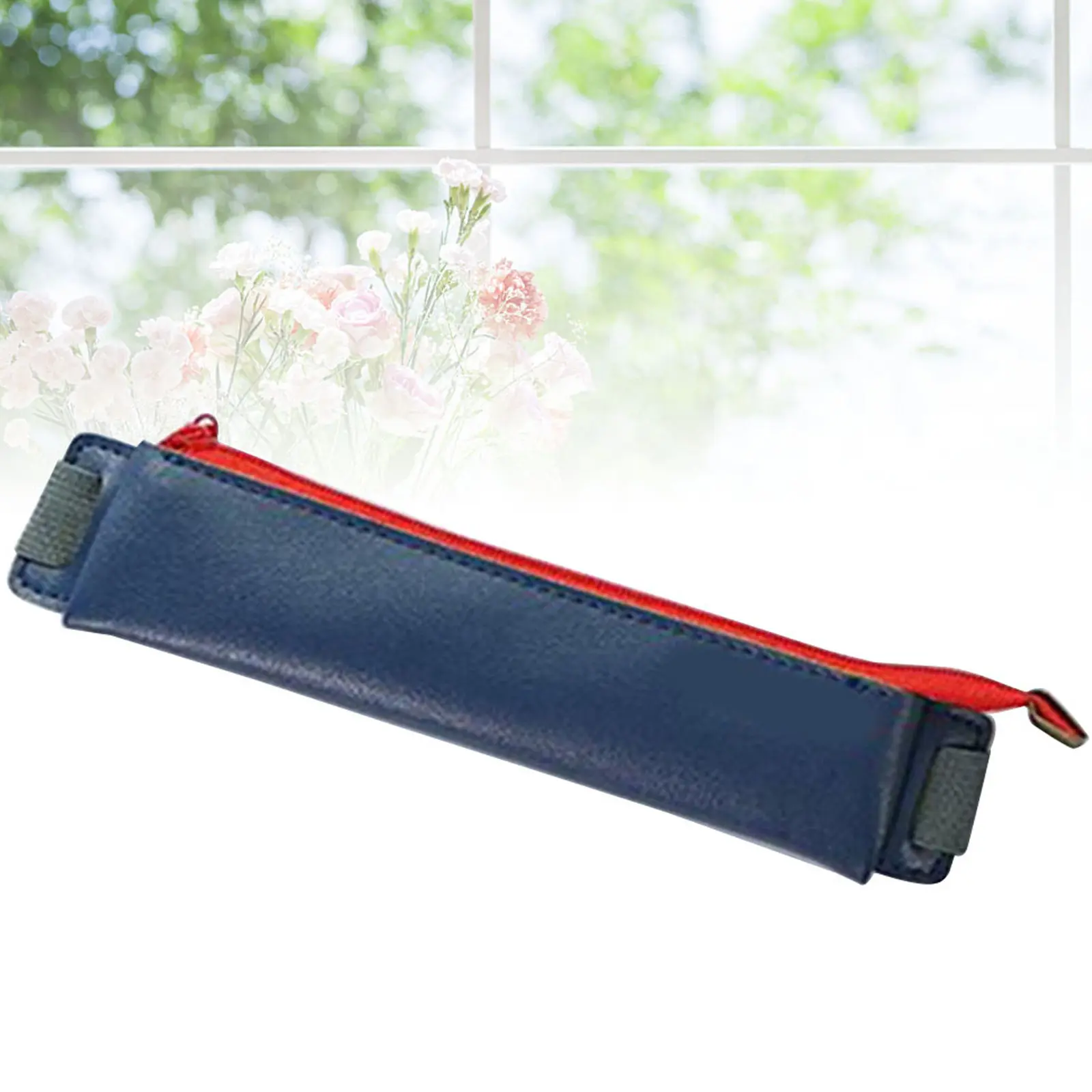 1Pcs Luxury Customized Pen Holder Zipper Pen Pouch Compact Storage Sleeve for Home Office School Writing Tools Accessory