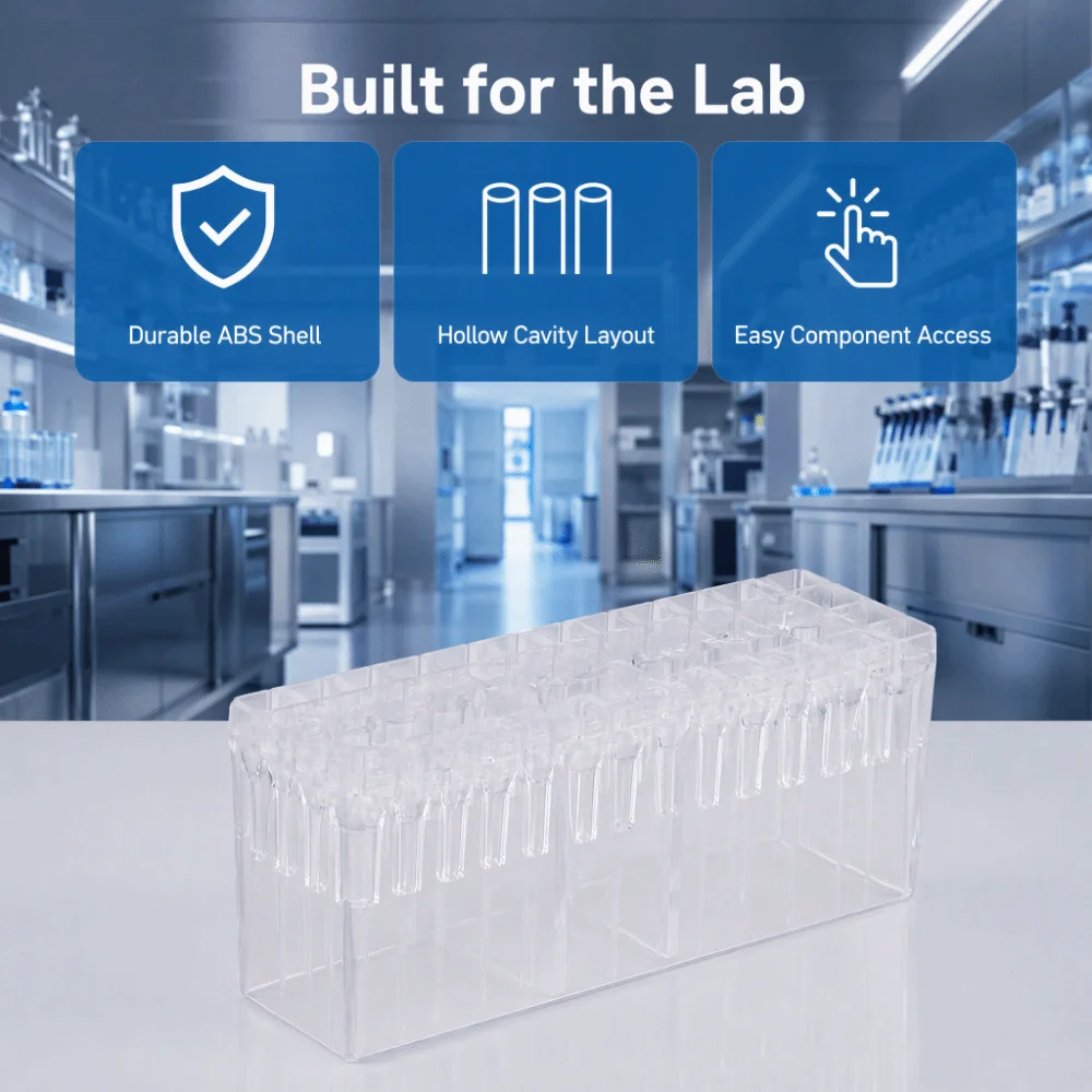 ABS Needle Head Container Transparent Stackable Syringe Needle Box Quick-Change Large Capacity Breeding Syringe Box