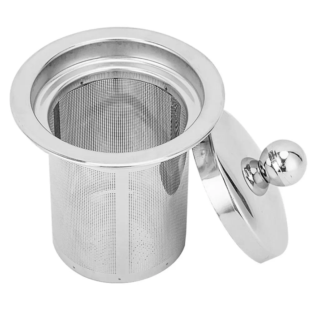 Durable for Spice Coffee Stainless Steel with Lid Tea Leaf Filter Tea Infuser Tea Strainer Teaware