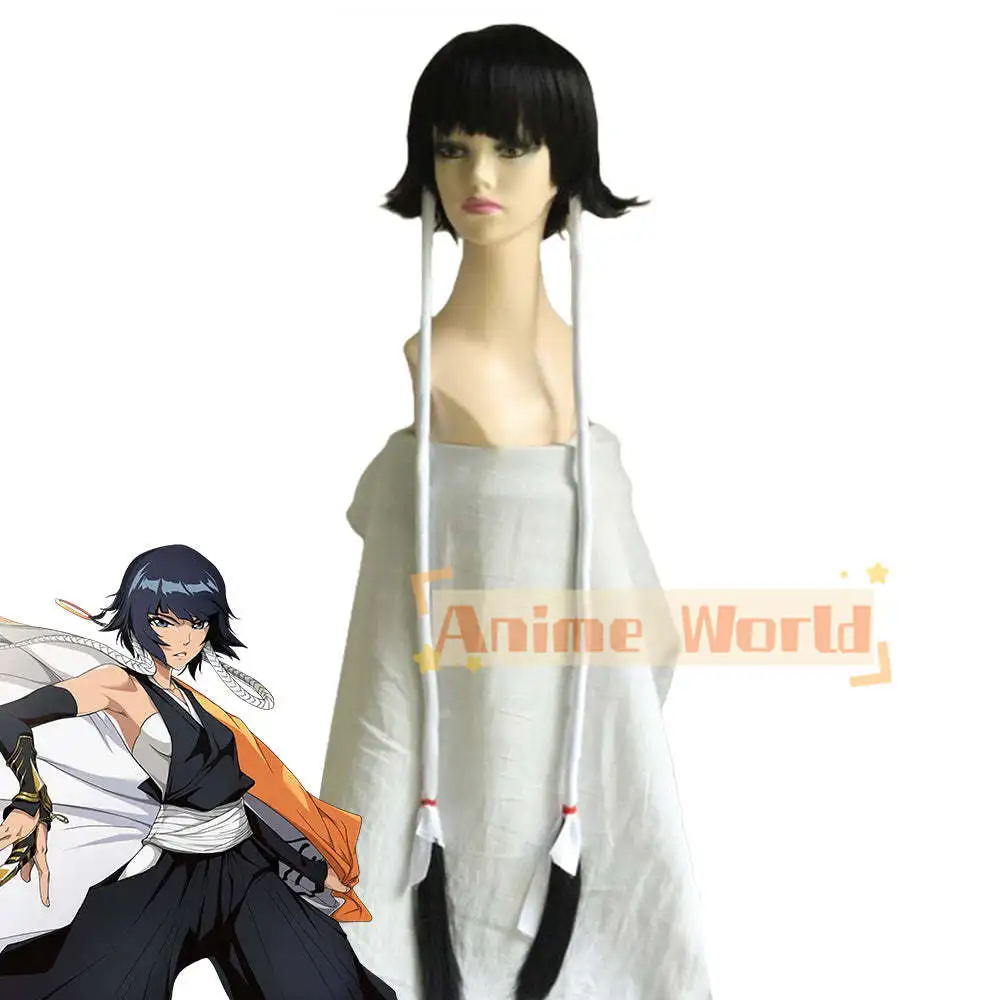 Soi Fon Black Cosplay Wig