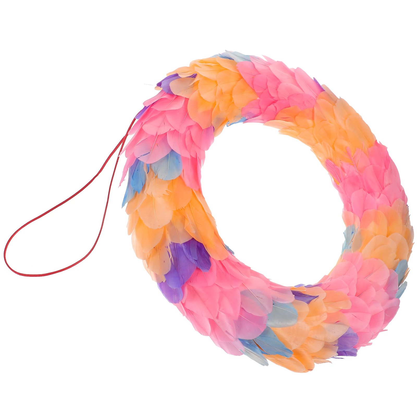 

Colorful Wreath Home Decor Yellow Plume Foam Garland Spring Easter Wreaths Front Door Indoor Outdoor Porch