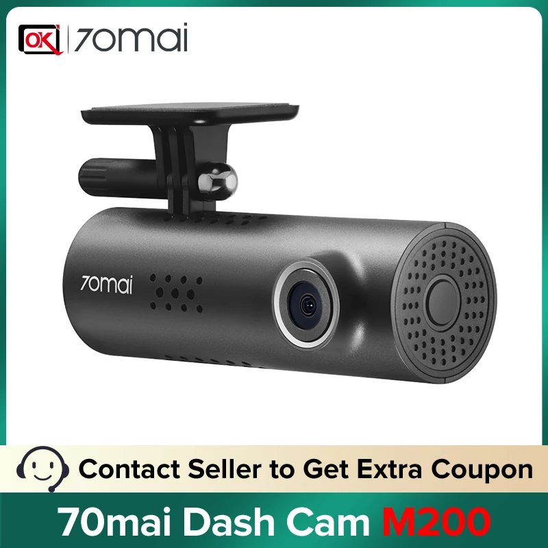Видеорегистратор 70mai 3 M200 с английским голосовым управлением, 1080P HDR, поддержка ночного видения, 24 часа, парковочное наблюдение, автомобильный видеорегистратор 70mai M200