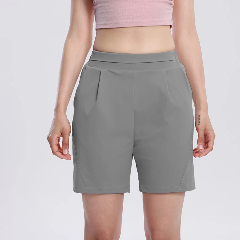 Yoga Shorts de algodão para mulheres, NNWT Vestuário, Esportes, Stretch, 2 cores, Fundo, Frete Grátis, Verão