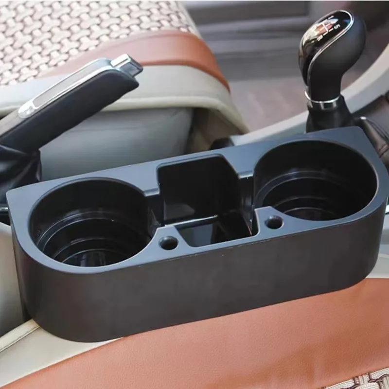 Black Slotted Car Seat Box Vehicle Storage Solution Stylish Accessory for Organizing Your Ride