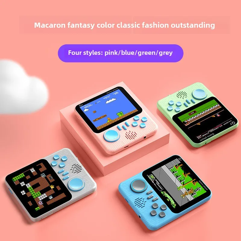 Handheld Game Console 3.5 inch G7 666 in 1 Portable Retro Student Card Machine Portable Retro Nostalgic Games Console