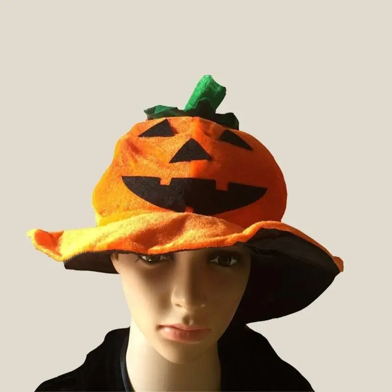 

652F Family Gathering Party Hat Cosplay Costume Pumpkin Cap Halloween Decorative Hat