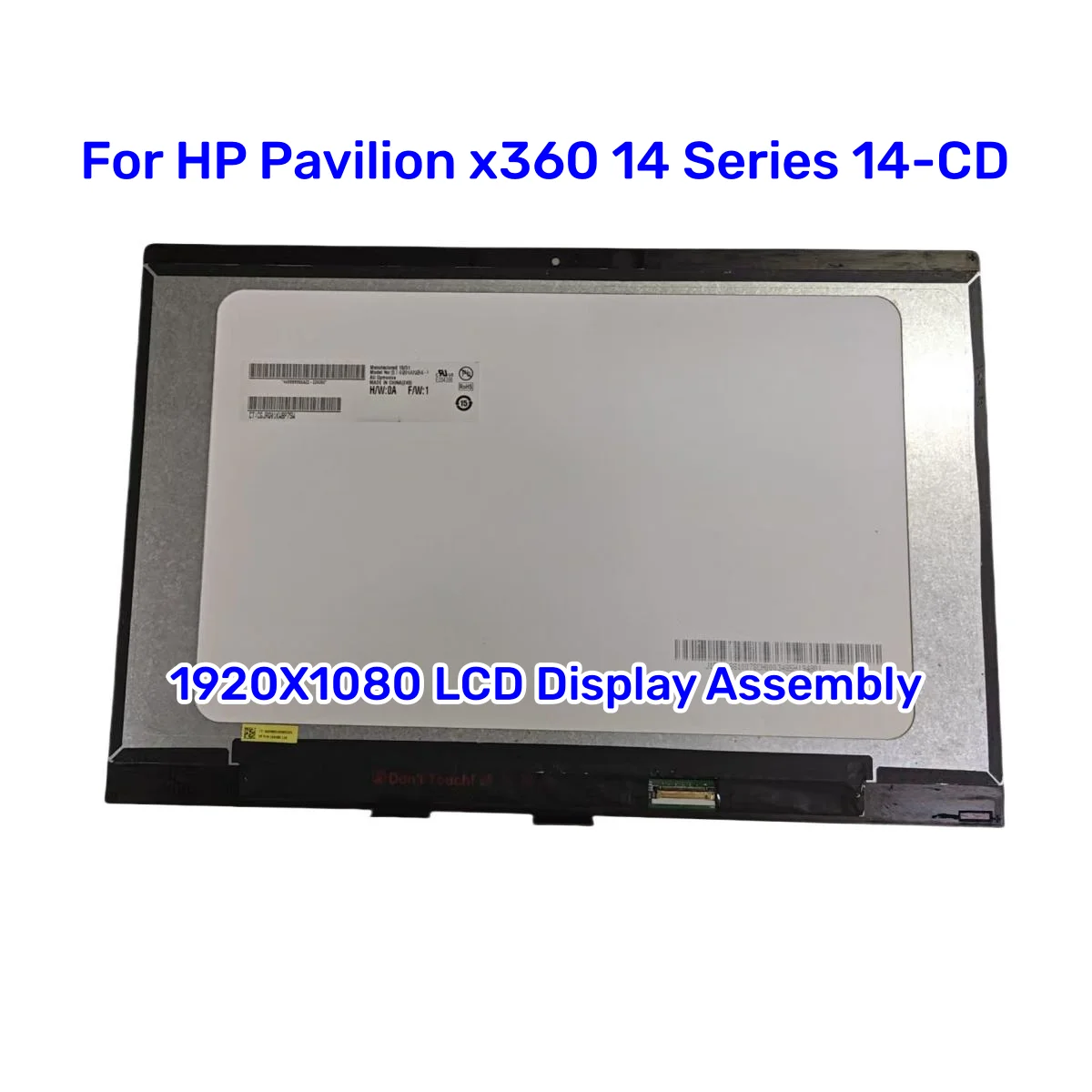 Для HP Pavilion x360 14 серии 14-CD ноутбука с сенсорным экраном и дигитайзером ЖК-дисплея в сборе, замена TPN-I137 TPN-W139
