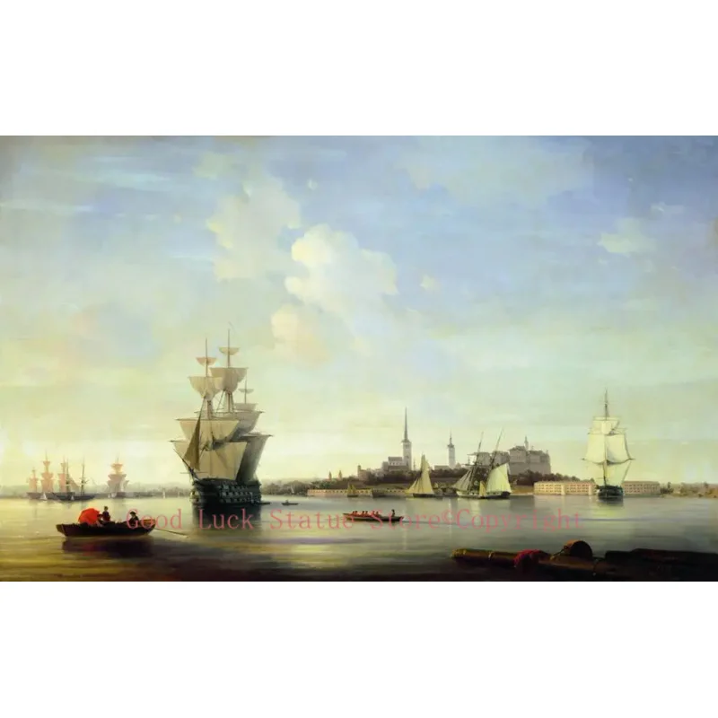 Russia Ivan Aivazovsky Sea seascape Reval 1844 - Ivan Aivazovsky - oil painting PRINT reproduction GOOD PRINT ART painting