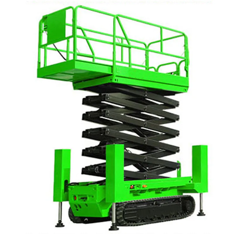 Deposit 6m 8m Crawler Self Propelled Scissor Lift Track Type Scissor Lift for Aerial Scissor Type Platform Hydraulic Elevator