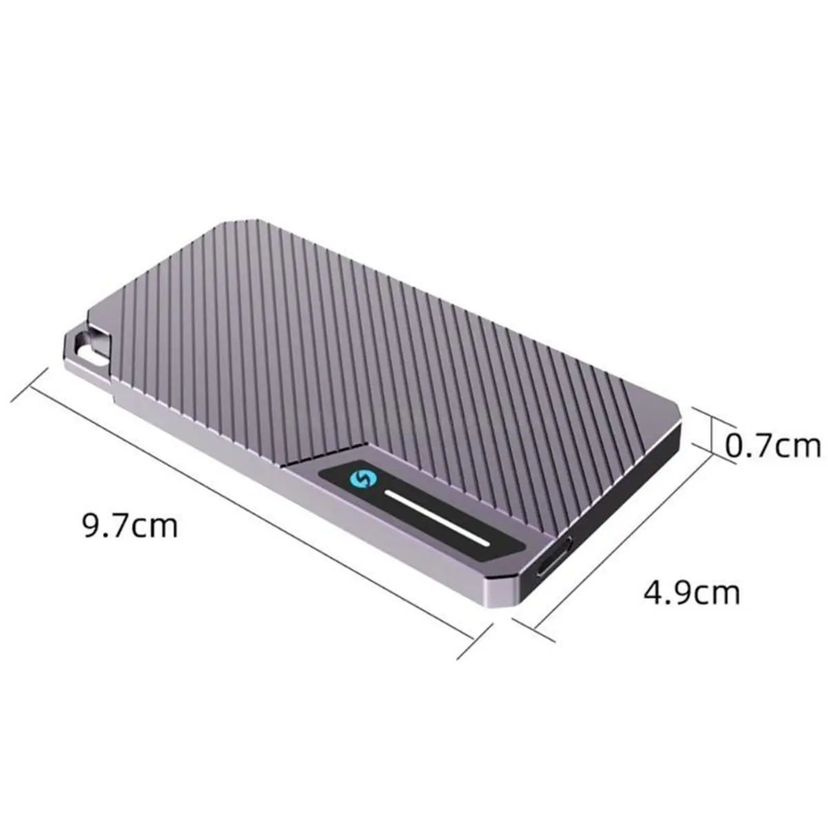 M.2 Solid Disk Housing Case with Passive Cooling Supports 2280 2260 2242 Drives