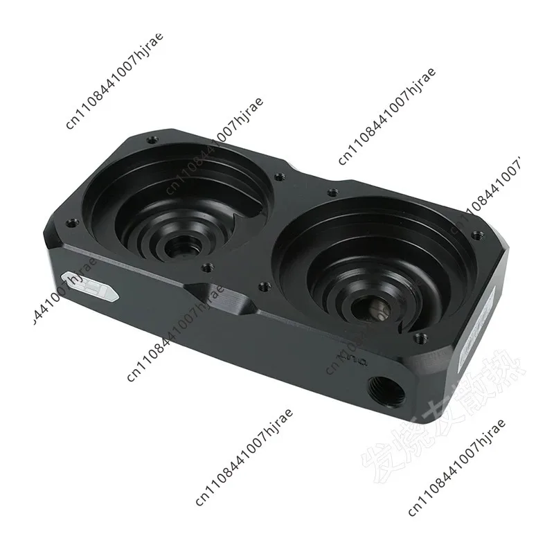 D5 Dual Pump Top Series Cover, POM Acetal Water Cooling Pump Top for Dual Laing D5 Pump, G1/4 Ports for Computer Modding