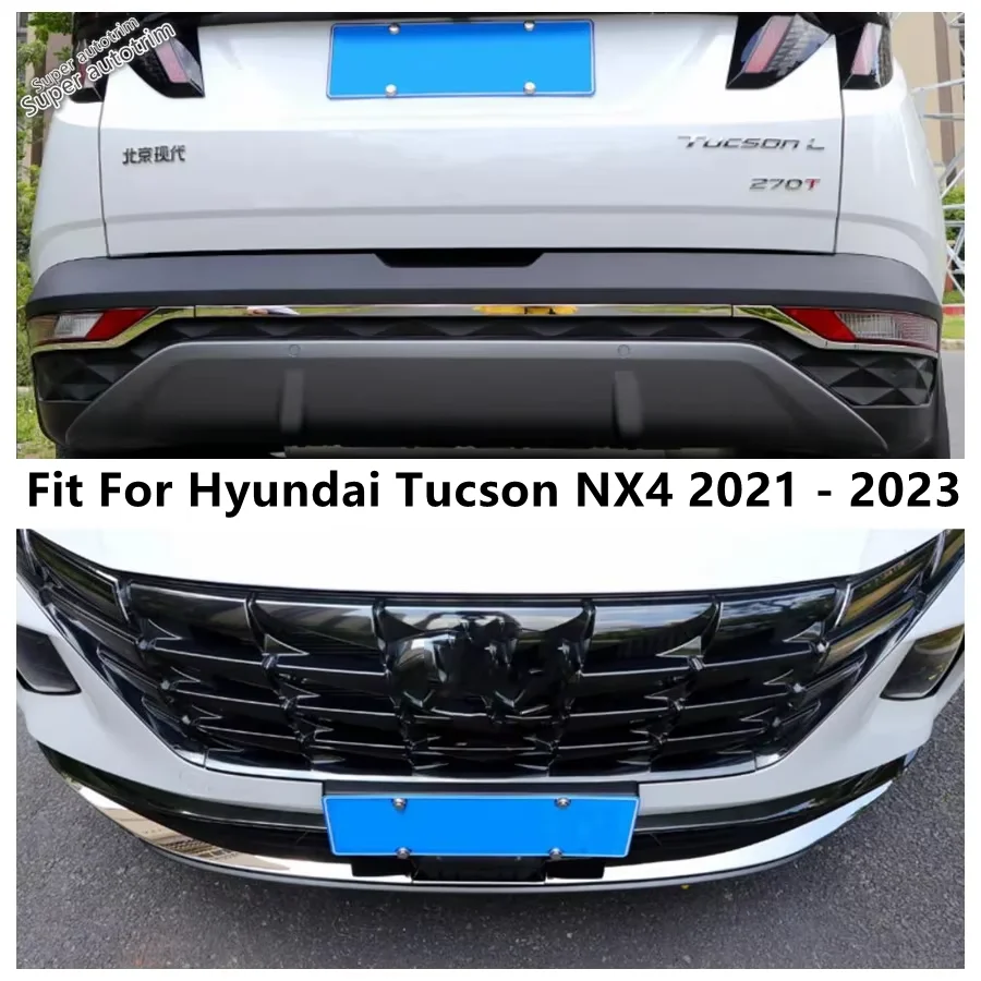 

Аксессуары для внешнего ремонта, подходящие для Hyundai Tucson NX4 2021-2023, накладки на передний бампер, молдинги на заднюю часть багажника, крышка задней двери