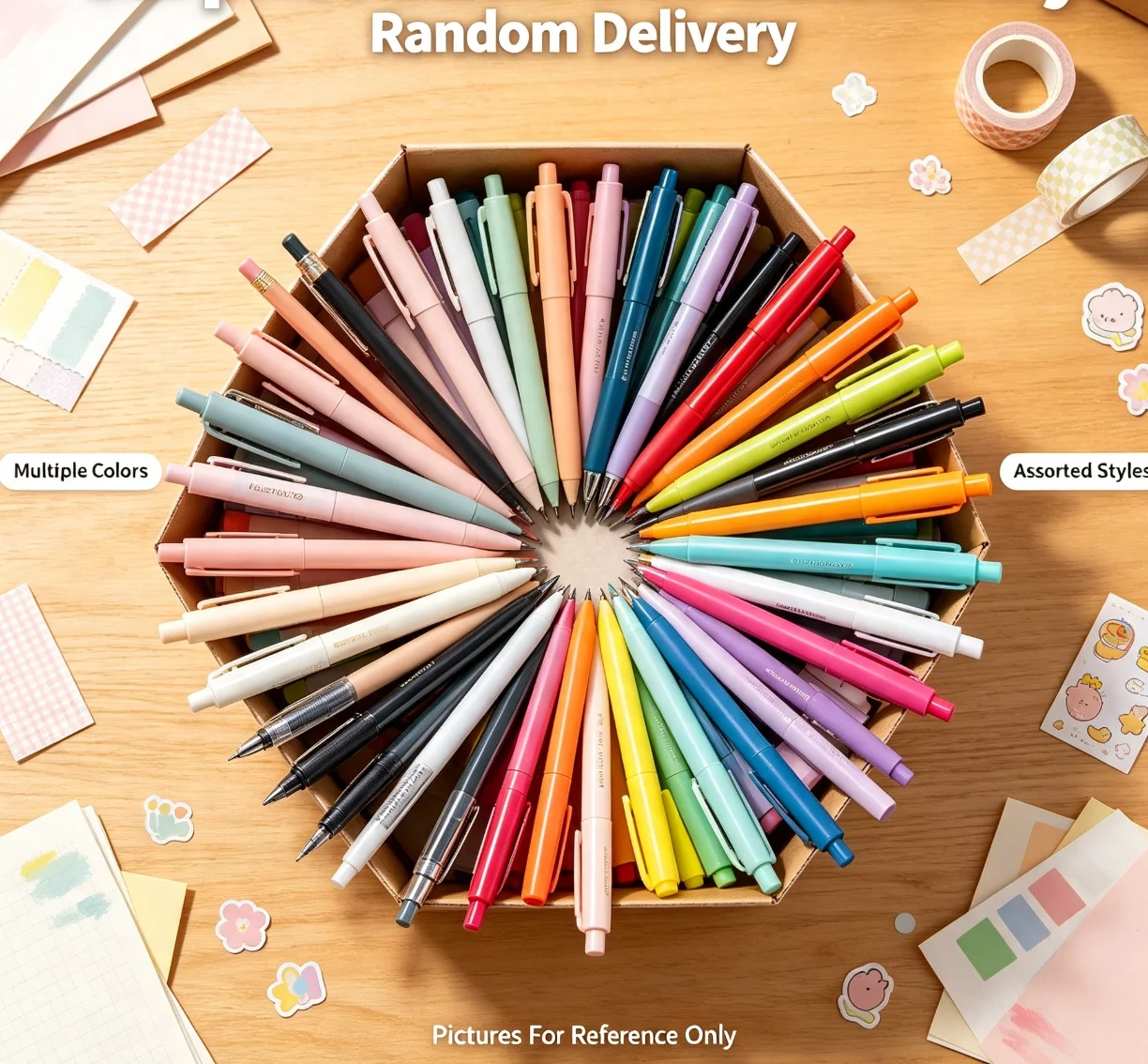 Back To School Stationery Surprise Mystery Box Random Single Assorted Pencils Pens Highlighter Writing Supplies Blind Package view 3