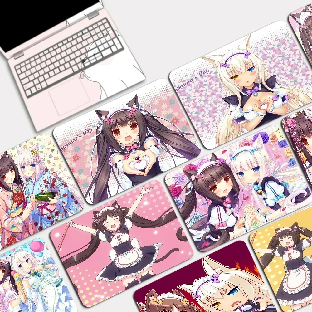 Anime Nekopara Chocola Vanilla Cute Girl 20x25cm Cabinet Gaming Computer Laptop Desk Mat Mouse Pad Mouse Mat Notbook  Carpet