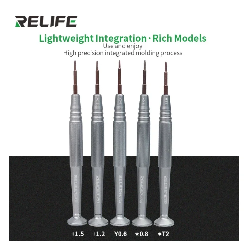 RELIFE RL-722 Screwdriver Maintenance Screw Driver Set Y0.6 T2 Precision Screwdriver Phone Repair Tools Screwdrivers Set