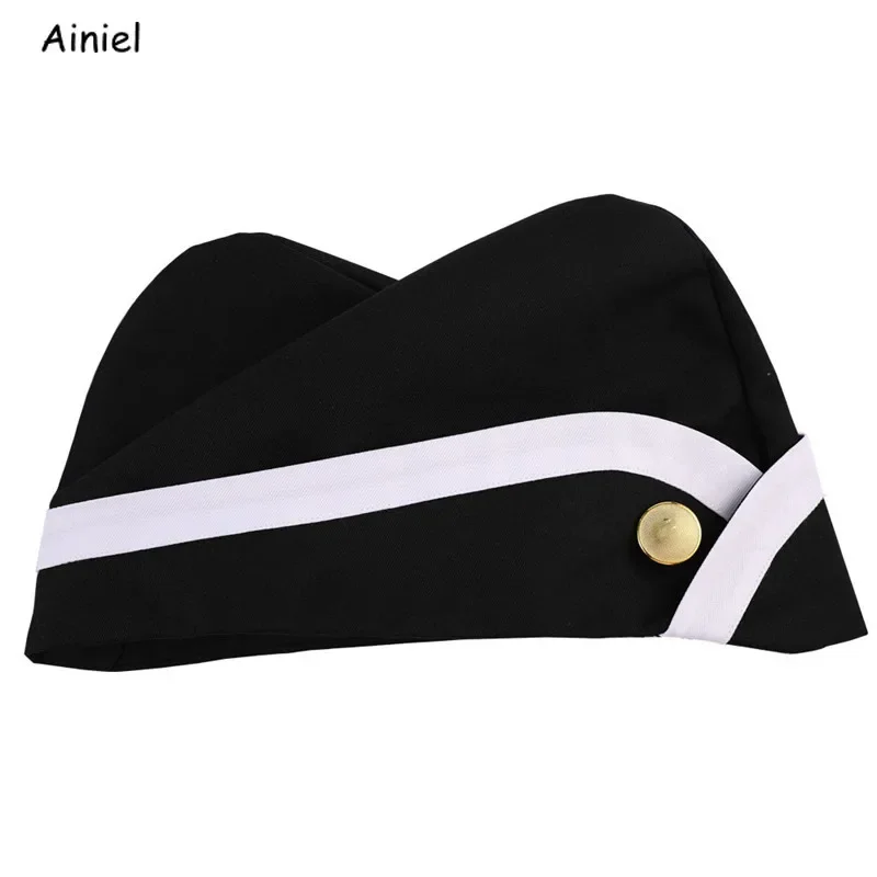 Hot Cosplay Ghana Dancing Pallbearers Black Hat Ribbon Funny Dressed Funeral Dancing Coffin Cap Hat Team Display Dance Props