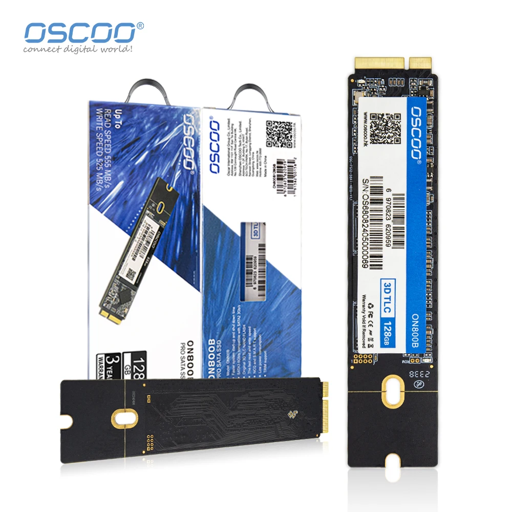 OSCOO-Disco sólido ON800B SATA SSD, SATA3 para Macbook, 512GB, 1TB, para Macbook Air 2012, A1465, A1466, Macbook Pro, A1398, A1425