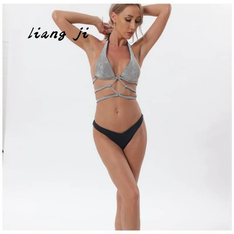 Body Jewelry Sexy Bikini Hanging neck Chest Chain Night Club Party Body Fittings Beach Dress Three-point thong Exposed chest