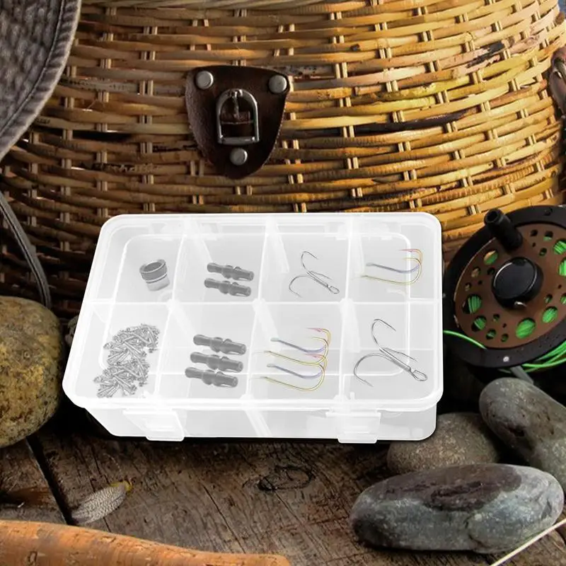 

Fishing Tackle Box Hook Storage Lure Bait Tray Storage Lure Bait Organizer Boxes Fishing Accessories Mini Lures Fishing Box