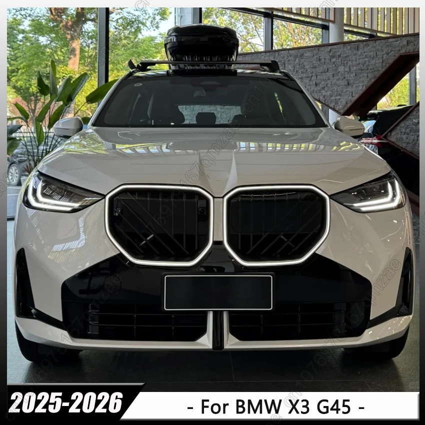 LED-Kühlergrill für BMW X3 G45 2025-2026 Beleuchteter Frontnierenkühlergrill Schwarzer Leuchtrahmen Nachrüst-Autozubehör