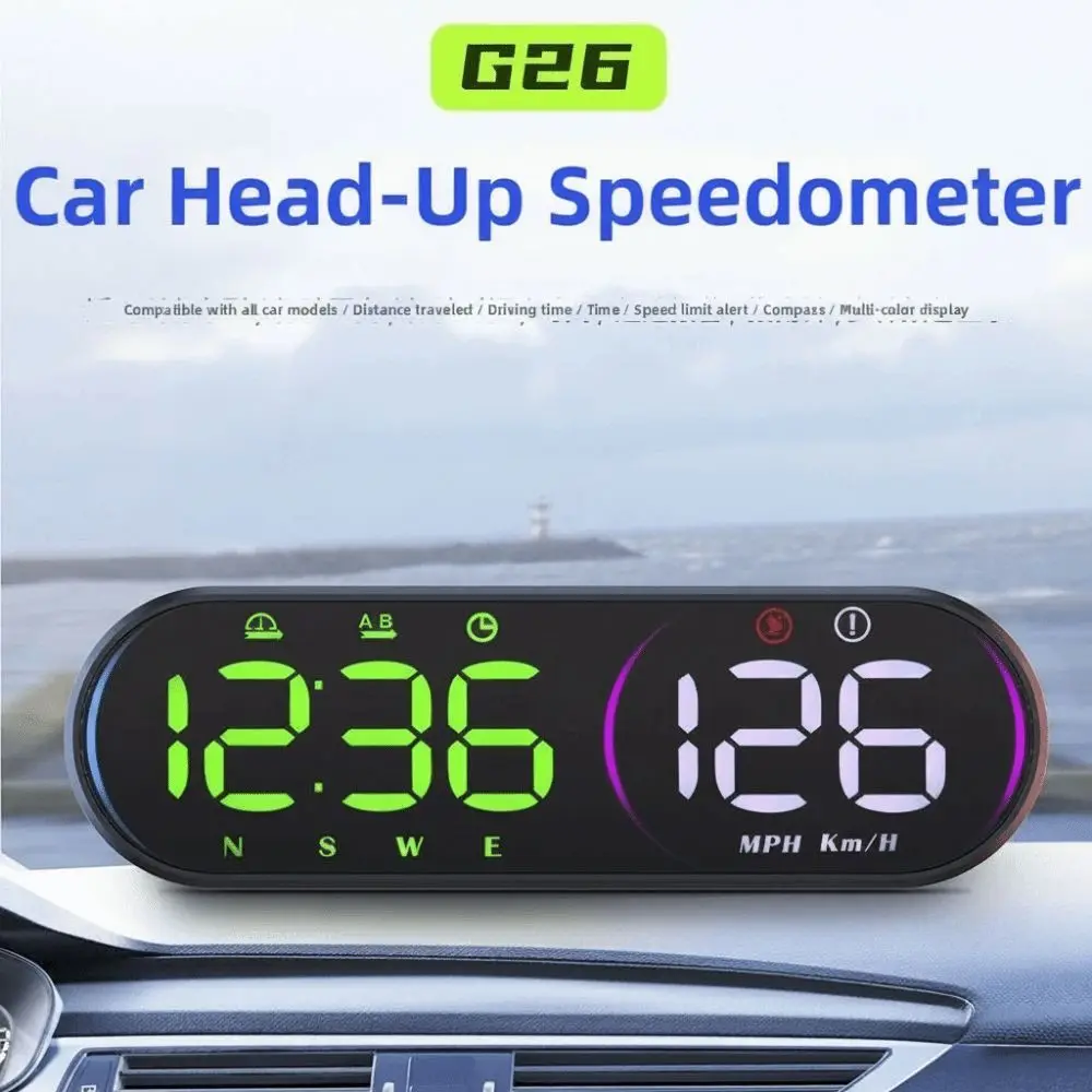 

HUD Car Head Up Display Universal Portable Windshield Projector Plug and Play Plastic GPS Digital Speedometer Fit All Car