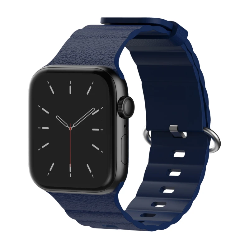 Wave Pattern Strap for Apple Watch Band Ultra 49mm 45mm 44mm 42mm 41mm 38mm iWatch Series 9 8 7 6 SE 5 Adjustable Bracelet Band