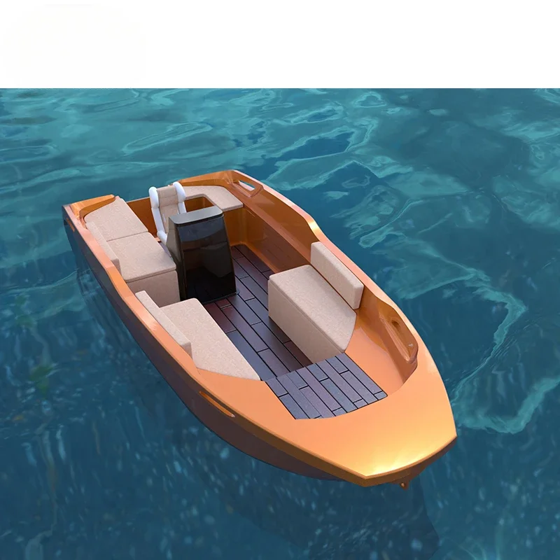 Rotational molding Factory Boat custom size logo boats Rescue fishing quality plastic material rotomolded boats hot sale