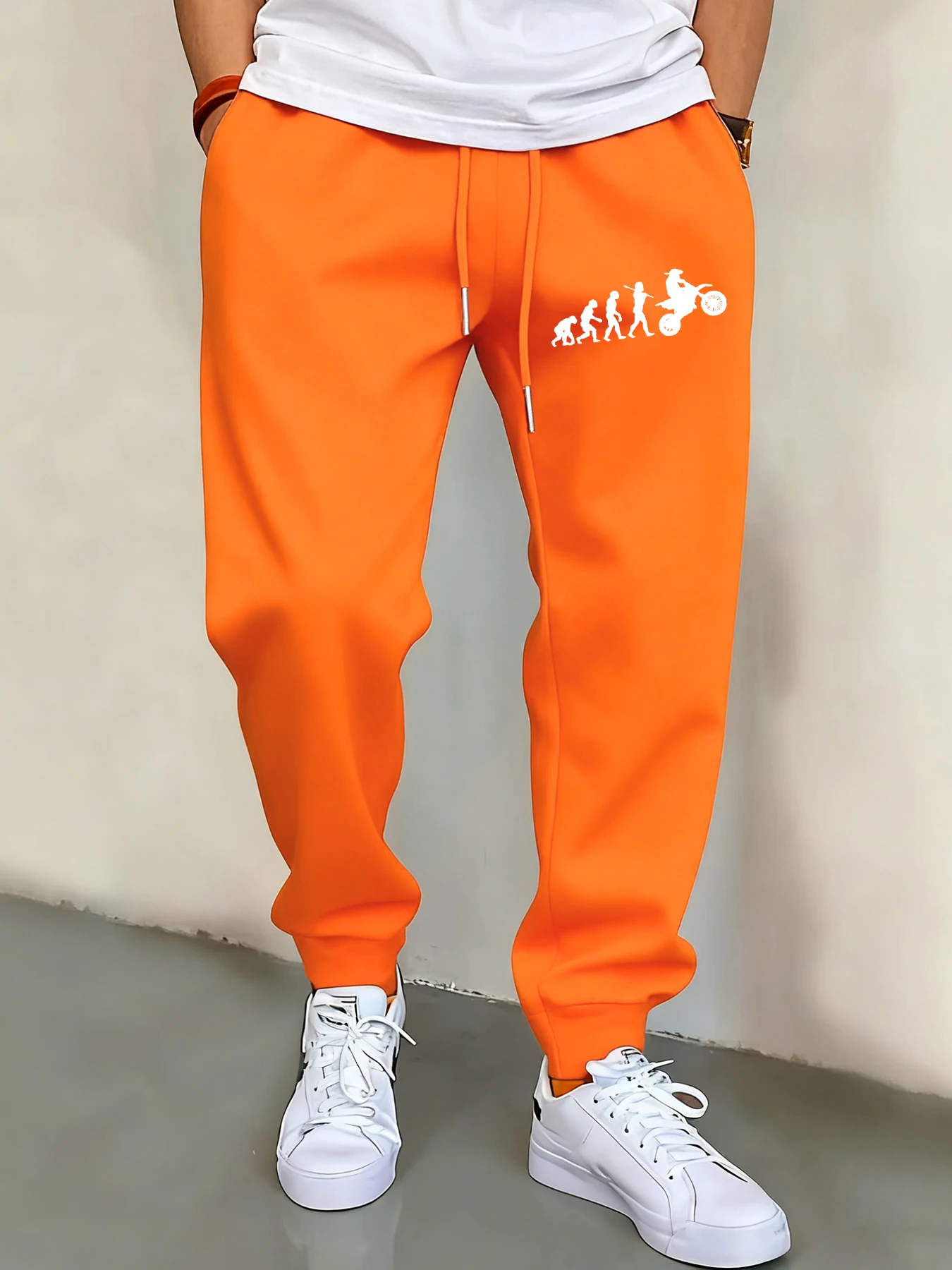 

The Process Of Human Evolution Mens Joggers Pant Fashion Autumn Sweatpants Pocket Warm Trousers Street Soft Man'S Sportpants