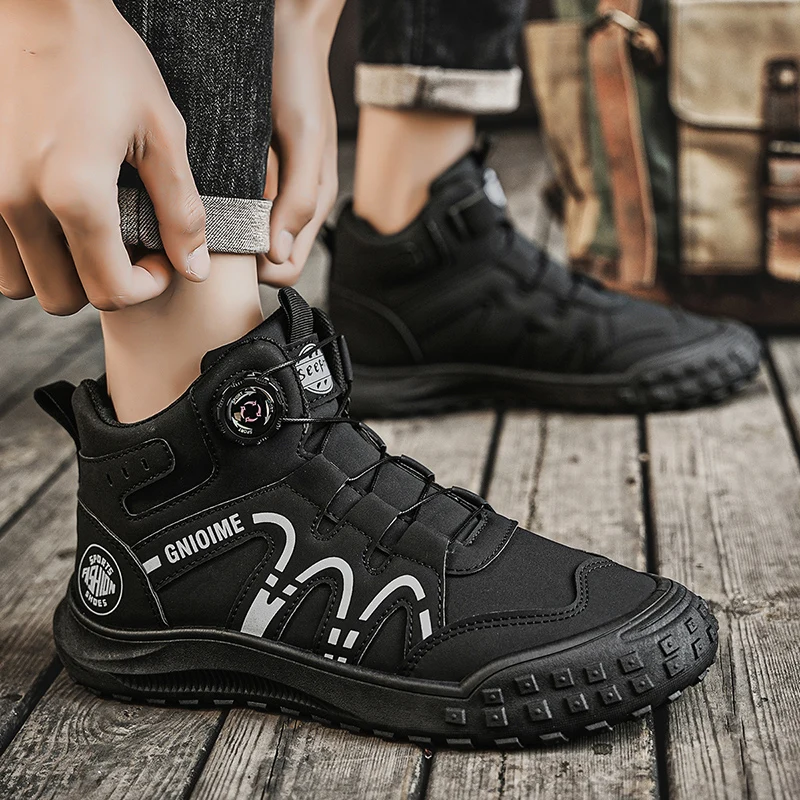 High Quality Fashion Boots High Top Casual Mens ShoesBritish Style Motorcycle Chelsea Boots Outdoor Work Luxury Designer Shoes