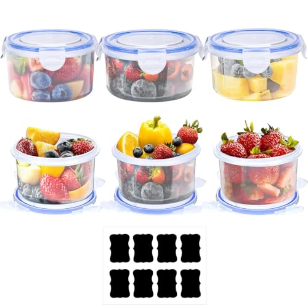 Transparent Plastic Meal Prep Boxes Meal Prep Containers Four-sided Snap Closure Thickened Transparent Plastic
