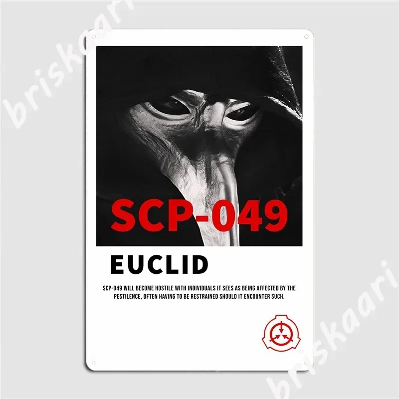 Scp 049, металлическая табличка, постер, клубный настенный декор, украшение для паба, гаража, жестяная вывеска, постер