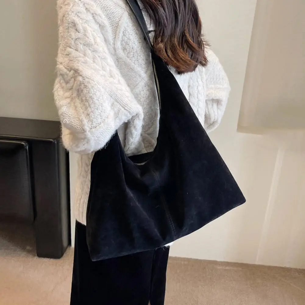 2026 الخريف الجلد المدبوغ حقيبة تسوق حقيبة سعة كبيرة حقيبة كتف بسيطة وأنيقة المرأة حقيبة كتف طقم تخزين المنزل #3