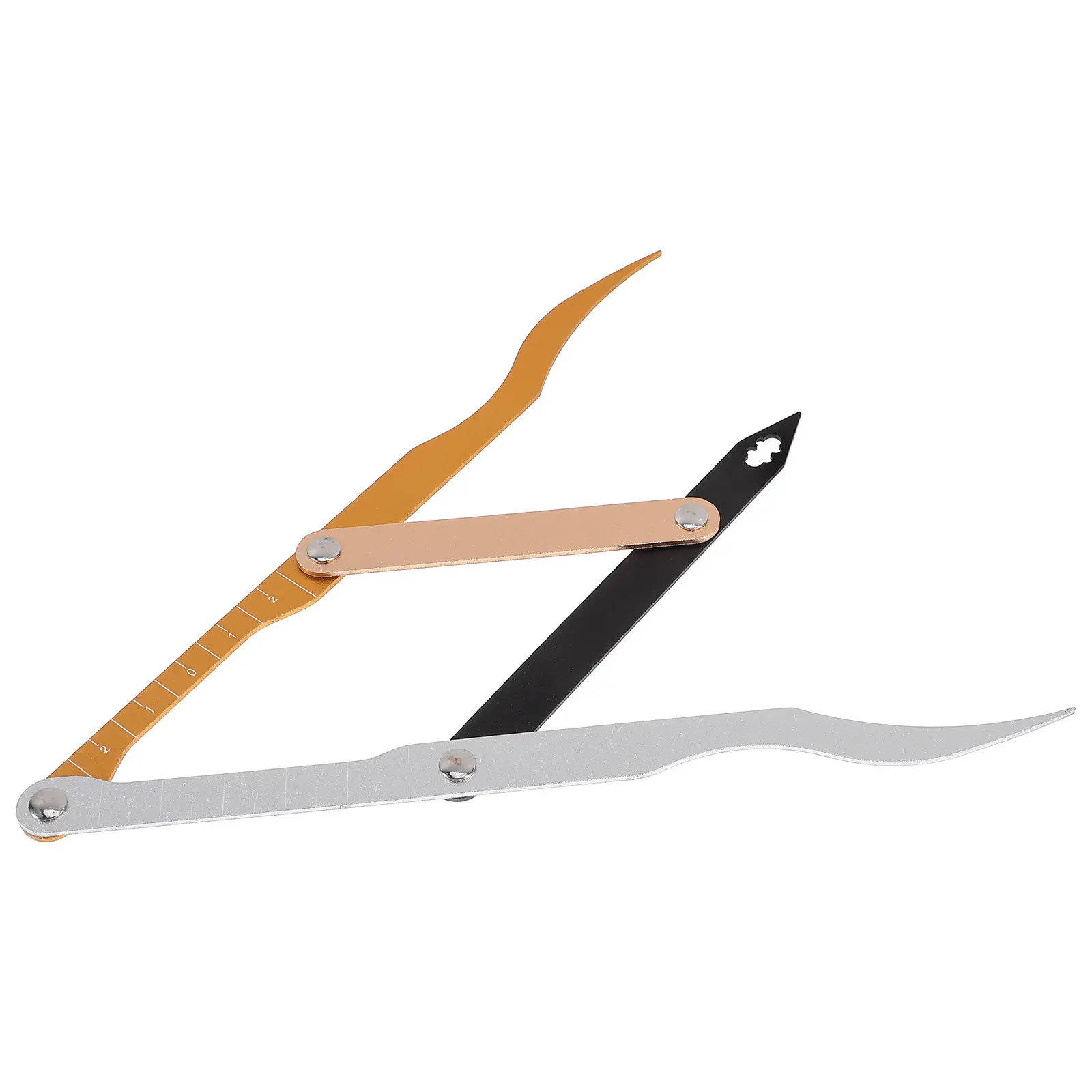 Golden Ratio Brow Mapping Ruler Eyebrow Measurement Tool Precision 3-Point Positioning Eyebrow Ruler for Microblading Makeup
