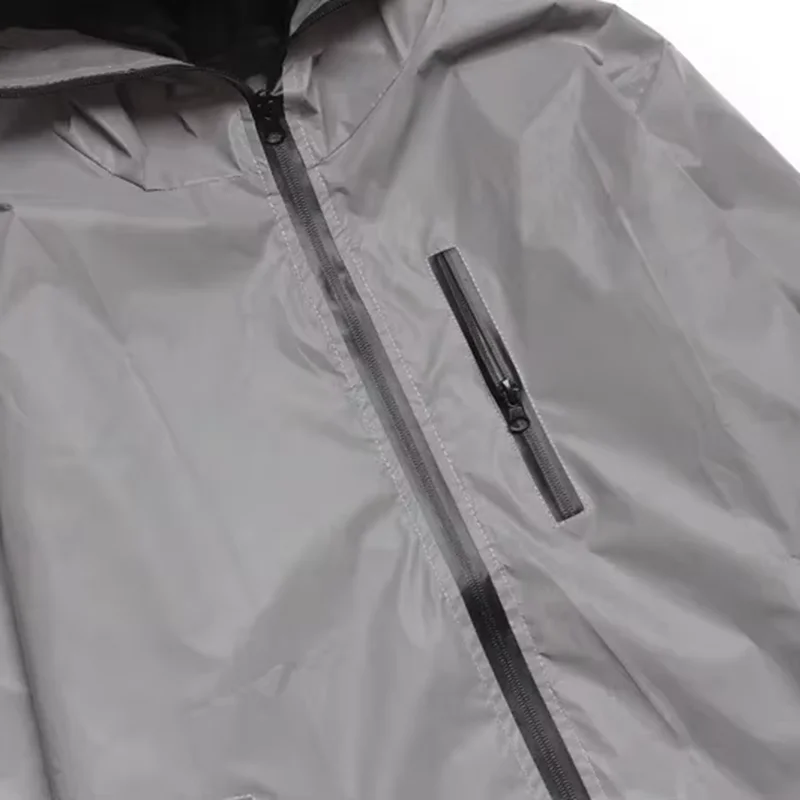 New Men / Women Full Reflective Jacket Night Shiny Zipper Harajuku Windbreaker Jackets Hooded Hip-hop Streetwear Coats Male