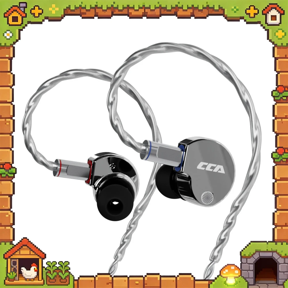 CCA Phoenix Wired Headset Double Magnetic High Performance Moving Coil Esports Headset Specially Tuned LCP Diaphragm For Gifts
