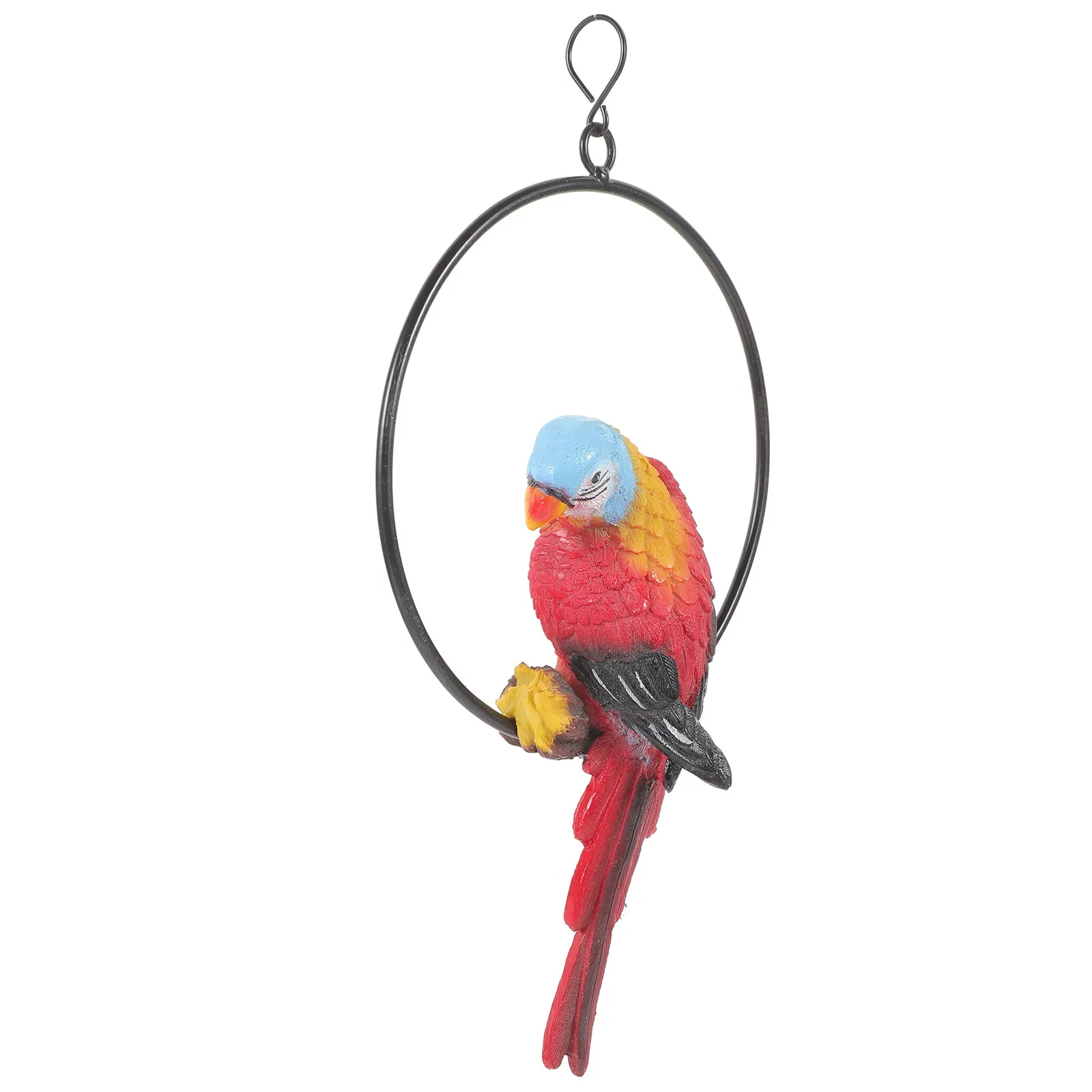 

Реалистичная настенная декорация в виде попугая, устойчивая к выцветанию, для сада и улицы, креативная скульптура птицы, украшение для дома