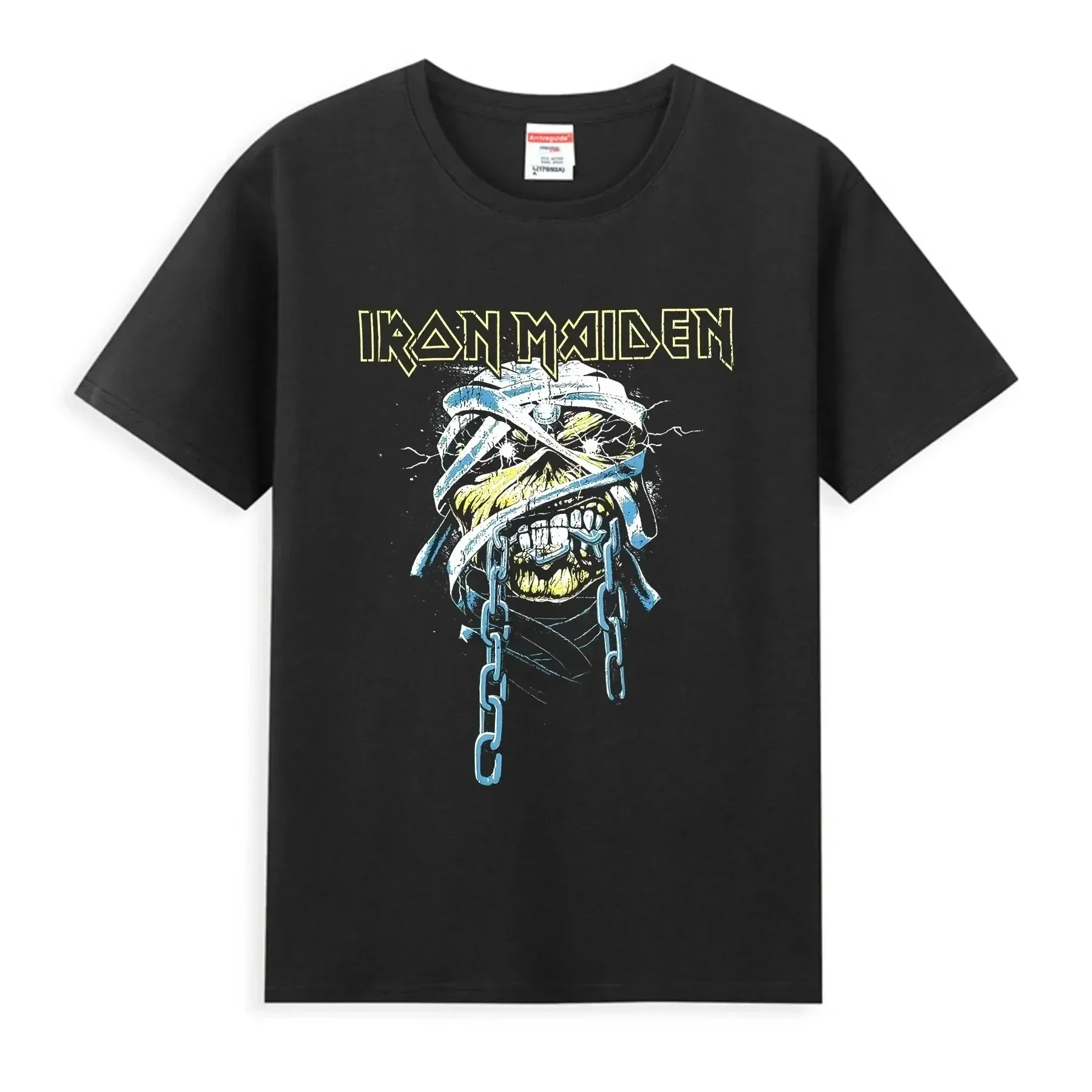 2024 Men Iron T Shirt Casual Powerslave Head T-shirt Graphic Oversized Sports Tops Maiden Comfortable Streetwear CottonTee