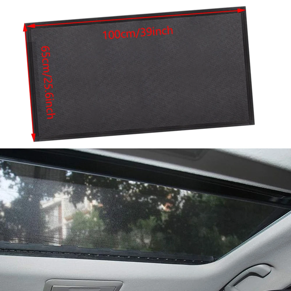 Magnetic Car Sunroof Moonroof Sun Shade Breathable Mesh Car Roof Awnings Cover UV Sun Protection Anti-Mosquito for SUV Camping