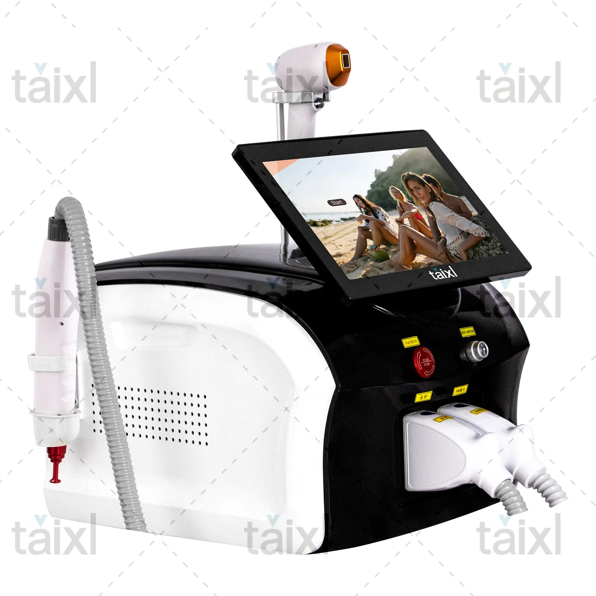 Newest 808 diode Laser permanent Portable 2 in 1 picosecond laser tattoo removal and hair removal switched machine
