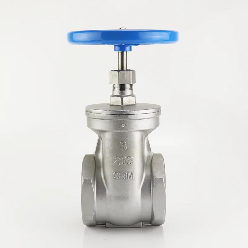 Stainless Steel Internal Thread Gate Valve Z15W-16P Switch Manual Direct Action Valve 201/304 Made in China Factory